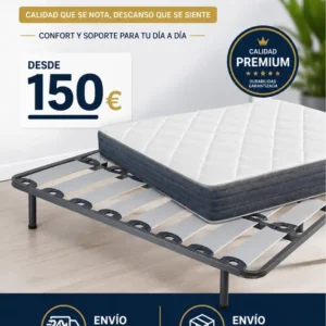 Pack Somier + Colchón Viscoelástico 24 cm