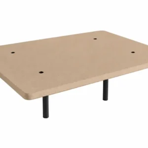 Base Tapizada con 3 Barras Transversales y Patas a Rosca